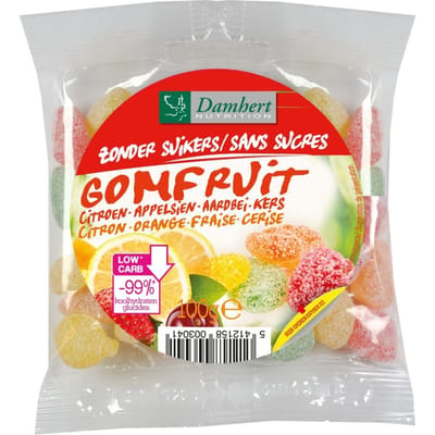 Damhert Fruitbonbons Zonder Suikers 100 Bonbons