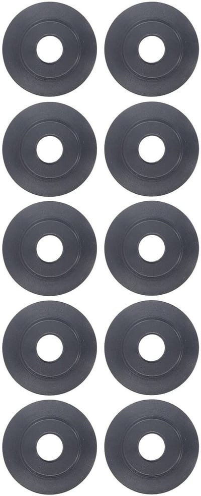 Dailygoods- Pijpsnijwielen Hoogsterkte - 10 Stuks - Slijtvast - Mangaanstaal - 3,8 mm Dun - 18 mm Buitendiameter - 5 mm Binnendiameter - Snijwielen