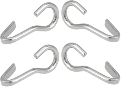 Dailygoody - Roestvrijstalen Curb Chain Haakjes - 2 Paar Haakjes - Ideaal voor Paarden en Pony's - Sterk en duurzaam - Paardenaccessoires - Perfecte p...