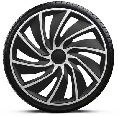 Gorecki Wieldoppenset Turbo Van 17" Zwart/Zilver