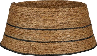 House of Seasons Kerstboomrok - H26 x Ø58 cm - FSC Mix - Zeegras - Naturel Bruin, Zwart