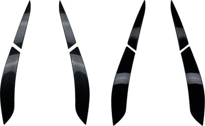 VCTparts® Volkswagen Golf 6 Achterlicht Booskijker Wenkbrauw Zwart (set) Ooglid VW