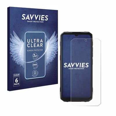Savvies - Screenprotector voor Hotwav Cyber 15 - Folie Beschermfolie transparant 6 Stuks