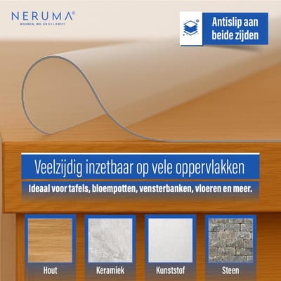 Tafelzeil Transparant - Tafelbeschermer Plastic - Tafel Beschermen - 2 mm Dik - 100 x 300 cm - Transparant