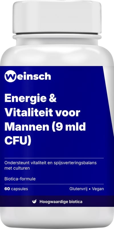 Weinsch Energie & Vitaliteit voor mannen (9 mld. CFU) | 450mg | 60 capsules