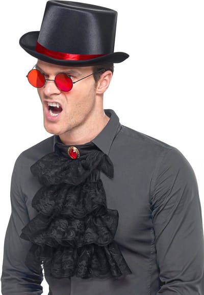 Smiffys - Gothic Kostuum Accessoire Set - Rood/Zwart