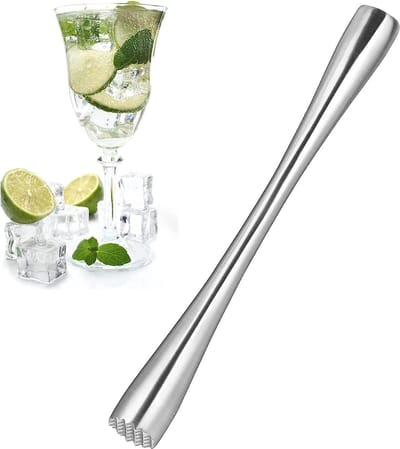 Cocktailstamper van roestvrij staal - Perfect voor het maken van cocktails met verse vruchten