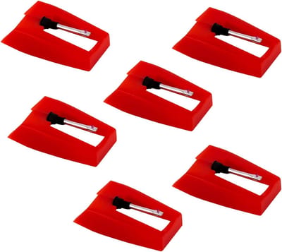 6 stuks Diamond Stylus Naalden voor Draaitafel, Record Player Stylus Vervanging
