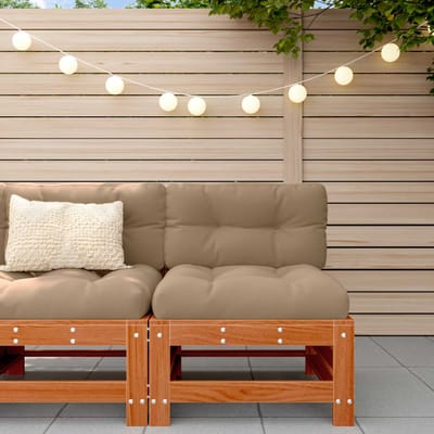 vidaXL - Tuinstoel - Midden - Massief - grenenhout - Waskleur - Bruin