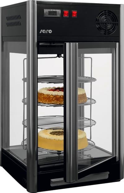 Koelvitrine taart | Zwart | Gepoedercoat Staal | 108 liter | Saro | Isabell | 330-1034