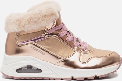 Skechers Uno sneakers rosegoud Textiel - Dames