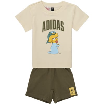 Adidas Sportswear The Simpsons T-shirt Set Cream White Maat: 80 | T-Shirts Outlet | Unisex | Bruin