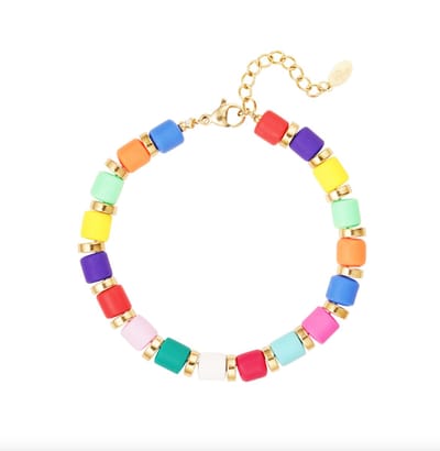 Armband - Polymeer Kralen - Colourful - Rainbow - Regenboog