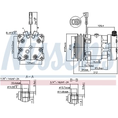 Compressor airconditioning NISSENS 89518