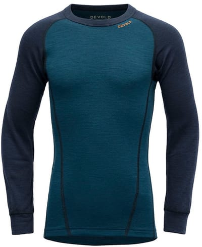 Devold Of Norway Duo Active Merino T-shirt Met Lange Mouwen Blauw 12 Years Kinderen