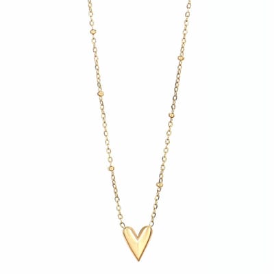 Marama - Ketting Hartje Goud - Subtiel - Stainless Steel - Gouden Plating - Damesketting - Cadeau Dames - Nikkelvrij