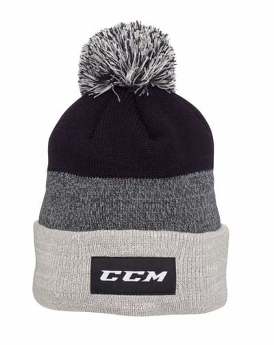 CCM - Team Cuffed Pom Knit Zwart - One Size