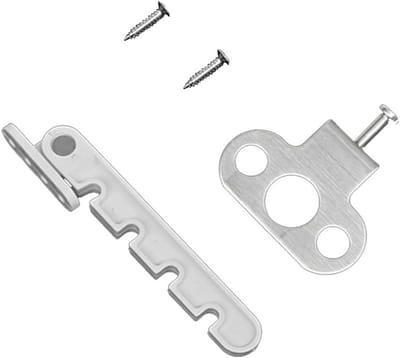 Verstelbare Raamvergrendeling 2 Stuks, Veiligheidsmechanisme voor Houten en Metalen Ramen, Duurzaam Plastic, 8 cm Verstelbaar