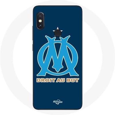 Coque - Olympique de Marseille - Xiaomi Redmi Note 5 Pro - Souple - Protection - Logo bleu bleu