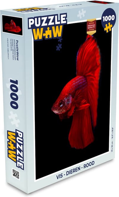 Puzzel Vis - Dieren - Rood - Legpuzzel - Puzzel 1000 stukjes volwassenen