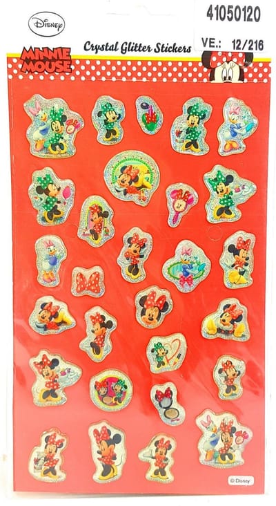 Disney Glitterstickers Minnie Mouse 28 Stuks