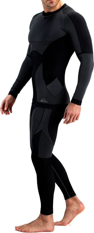 FALCON - thermobroek falcon junior - Lange thermobroek jongens - Zwart