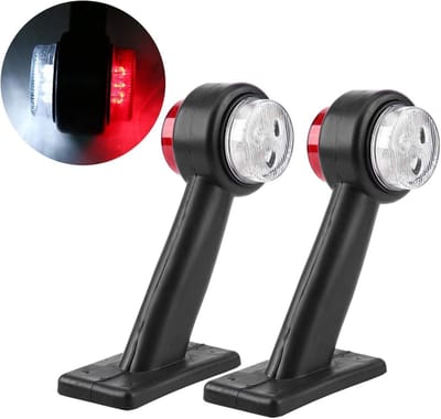 Universele 12V-24V LED Zijmarkering Lampen - 2 Stuks