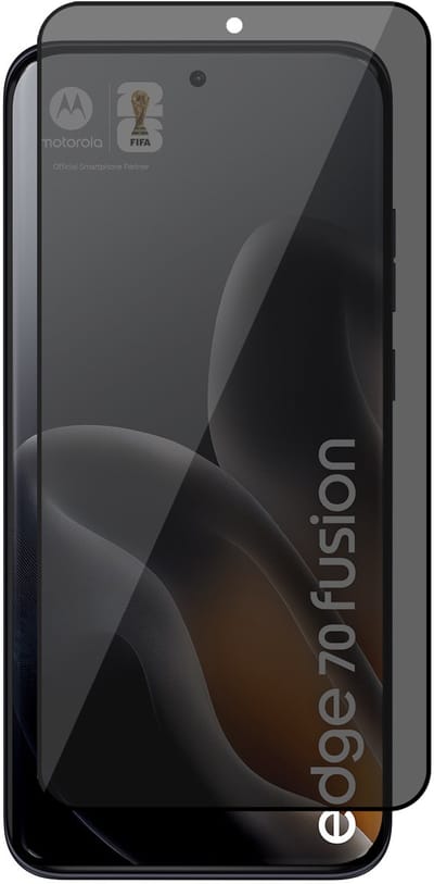 Privacy Screenprotector geschikt voor Motorola Moto Edge 70 Fusion – Full Cover Gehard Glas – Anti Inkijk – Privacy Filter