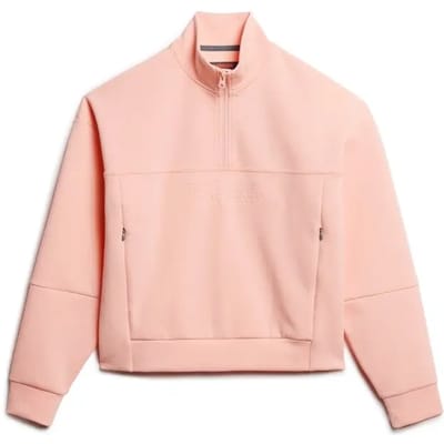 Superdry - Sport Tech Relaxed sweatshirt met halve rits - Dames - Truien