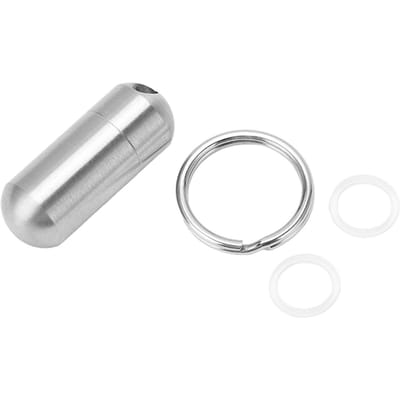 Draagbare Medicijnfles Roestvrij Staal Waterdicht Kleine Capsule Etui Opbergcontainer met
