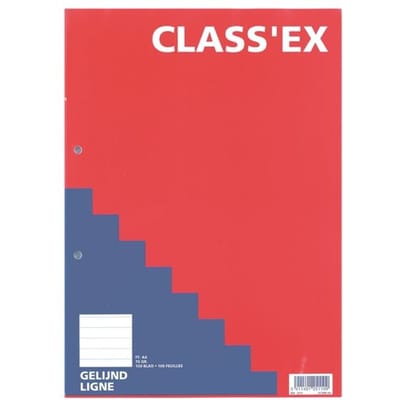Class'ex cursusblok, gelijnd, blok van 100 vel - 1 stuk