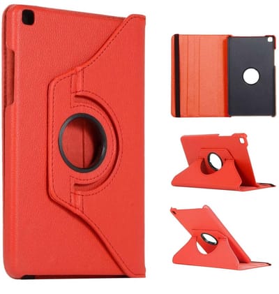 Hoesje Geschikt Voor Samsung Galaxy Tab A 8.0 (2019) Draaibaar Hoesje - Rood Ntech