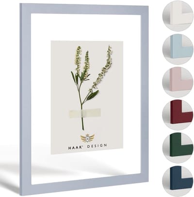 Dubbelglas fotolijst met brede rand in pastelkleuren voor posters en foto's
