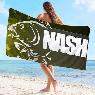 Nash Vis Handdoek Microvezel Strandhanddoek Absorberend Sneldrogend Zacht Yoga Zwemmen Resort Bergbeklimming Handdoek W45*H90(CM)