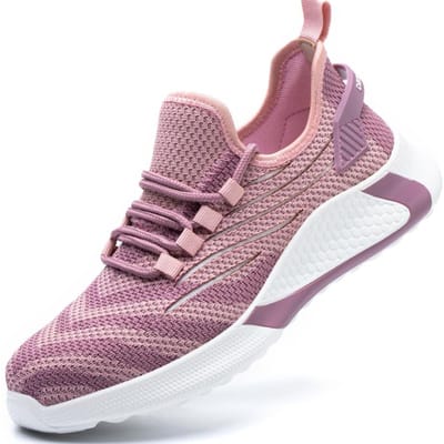 Veiligheidsschoenen Dames Stalen Neus Schoenen Heren Werk Sneakers Veiligheidsschoenen Heren Lichtgewicht Werklaarzen Onverwoestbare Werkschoenen Unisex 35 gray