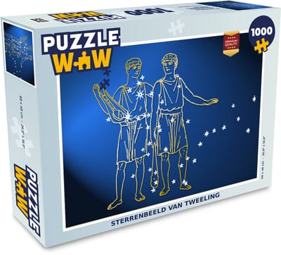 Puzzel Sterrenbeeld - Tweelingen - Maagd - Legpuzzel - Puzzel 1000 stukjes volwassenen