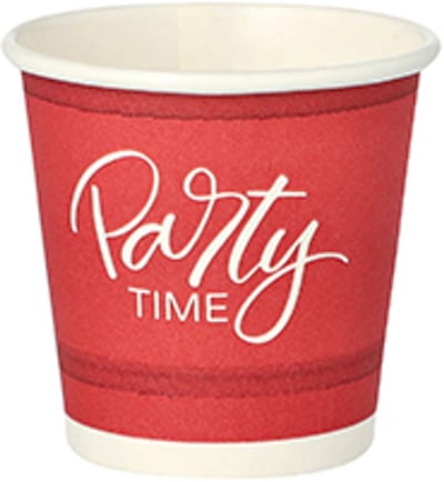 20x 50 Drinkbekers Karton 5 cl Ø 5 cm · 5 cm rood Party Time