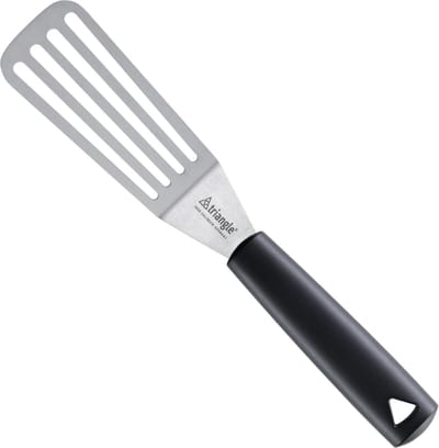 Triangle RVS Paletmes met Gleuven – 12 cm Lemmet – Handig Ophangsysteem