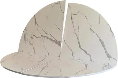 Opvouwbaar Tafelblad - Ronde Blad - Dineren en Evenementen - Duurzame Meerlaagse Constructie - 150 cm Diameter - Houtnerf