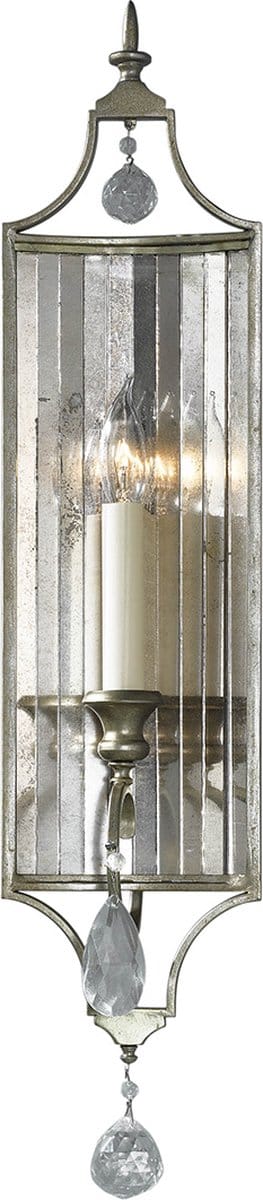 Wandlamp - Steady Lighting - Kunststof -  - E27 - L: 32.8cm - Voor Buiten - Woonkamer - Eetkamer - Zinc