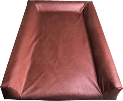 *55 Ikea Vädra aankleedkussen hoes, Cognac suéde look