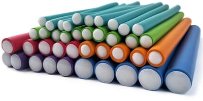 Dailygoods- Papilotte 40 stuks - Delicate/Natuurlijke Krullen - Geschikt voor Alle Haartypes - Buigzaam - Meer kleuren - Geen Hitte voor Krullen - Krultang
