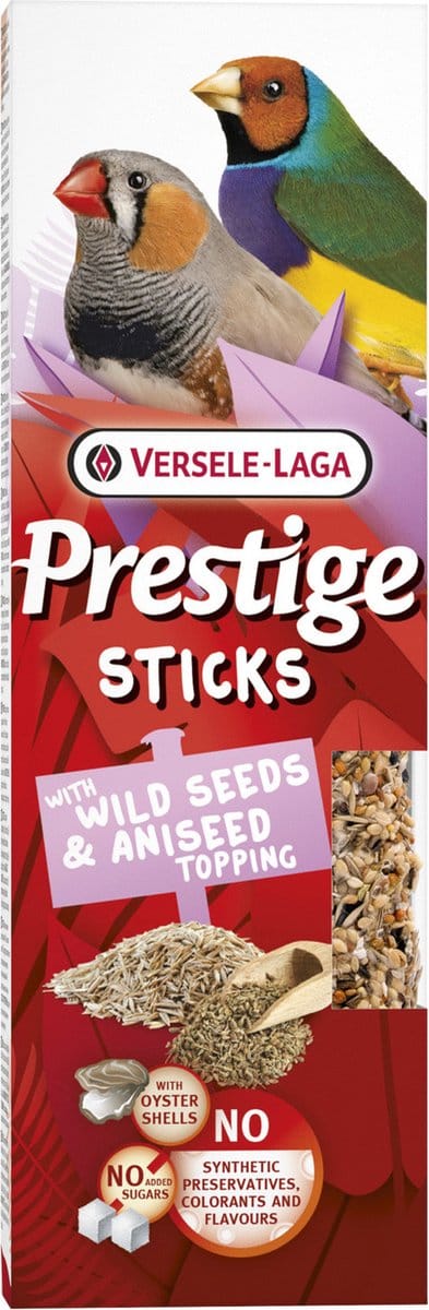 Versele-Laga Prestige Sticks Kleine Zangvogels - Vogelsnack - Zaden Anijs 60 g 2 stuks
