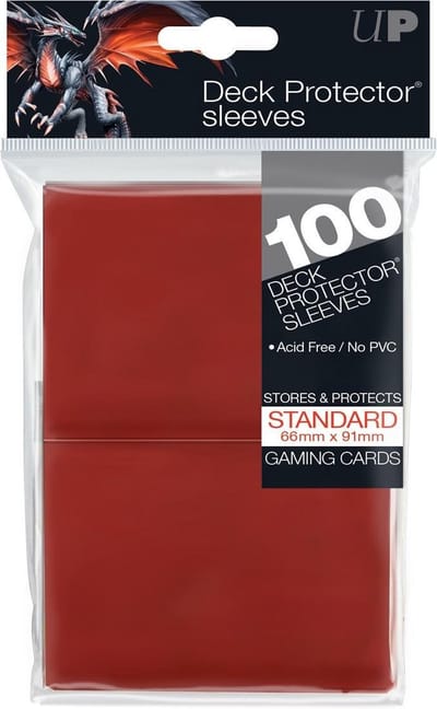 Speelgoed | Kaartspel - Sleeves Red Solid 100