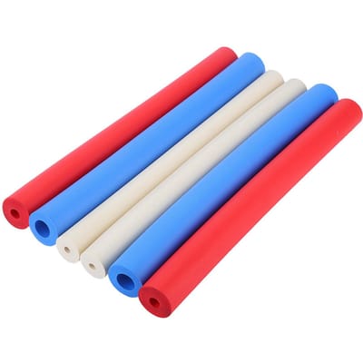 6 stuks Antislip Schuim Handvat Hoes Dekking Gereedschap Scheermes Pen Schuim Grip Buis voor Ouderen blue