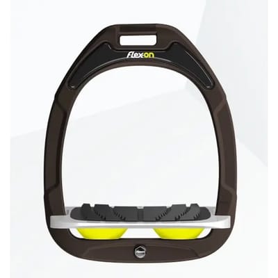 Ingelaste kniehaken Bruin/Grijs/Geel Flex-On Green Composite