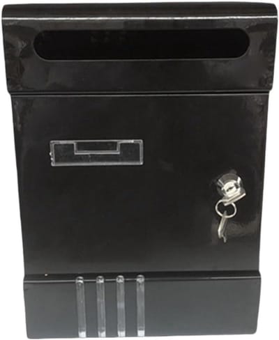 Brievenbus Wandmontage - Buitenpost - Post Ontvangen - Sleutelslot Beveiliging - 20.5 x 6.5 cm - Antraciet