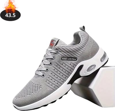 Livano Schoenen Heren - Sneakers - Comfortabel - Sportief - Casual - Volwassen - Grijs - Maat 43.5