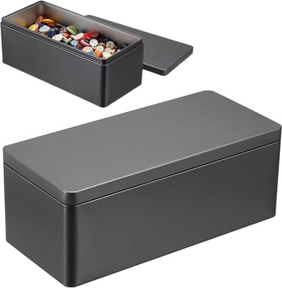 Geldkist Metaal - Kassalade Opbergdoos - Geld Opbergen - Drukbestendige Constructie - 185 x 85 x 7 cm - Zwart
