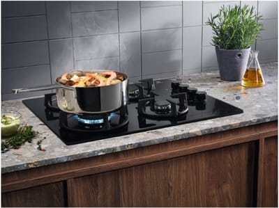 Electrolux Serie EGG 6407K - Inbouw Gaskookplaat - 59 cm - Glazen Oppervlak - Wokbrander